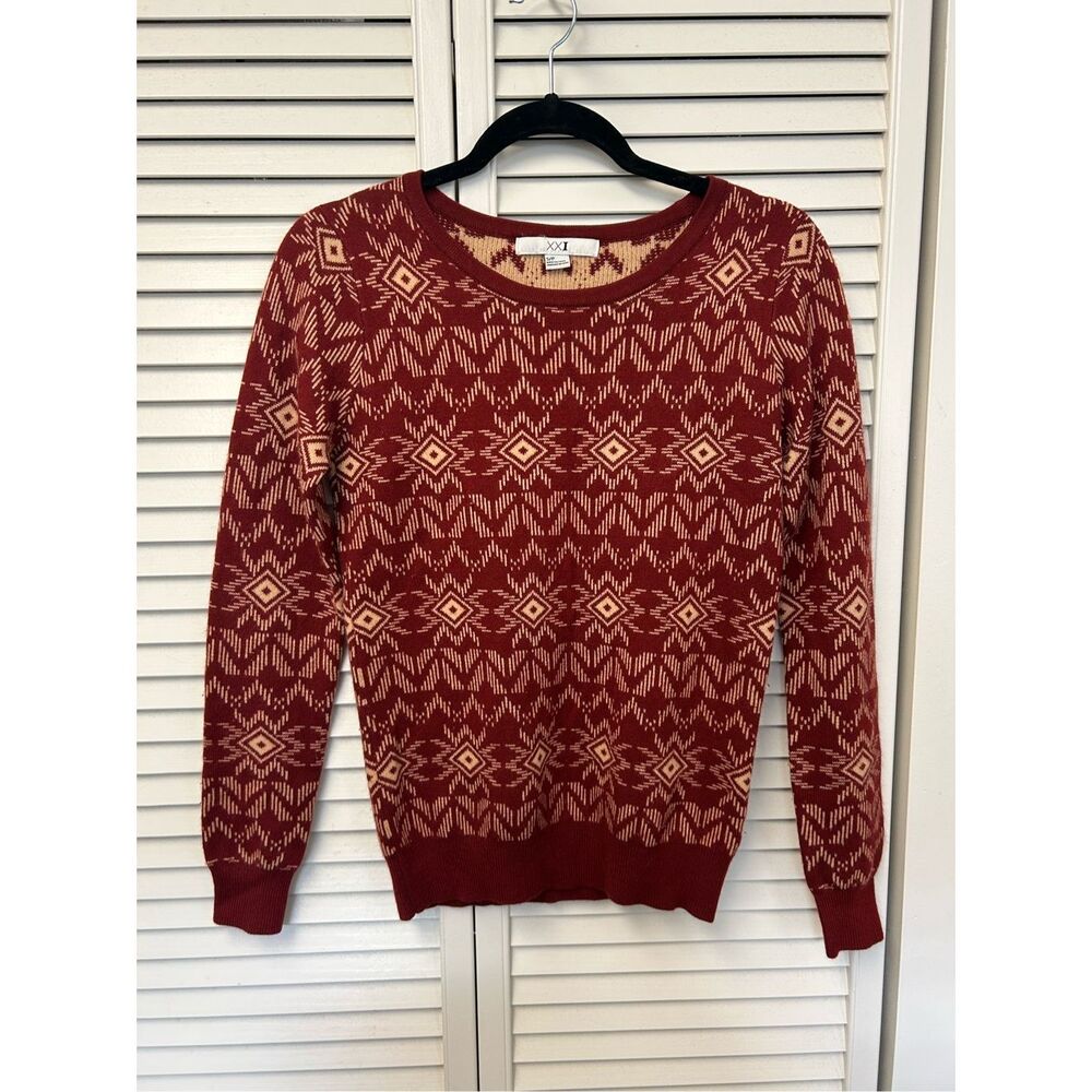 Forever 21 Christmas Red Sweater, Sz Small